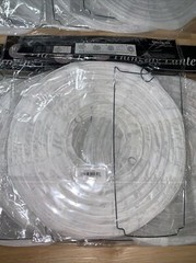 Quasimoon 10 Hanging White Mesh Lanterns 10″