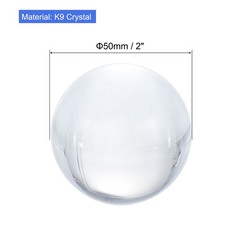 50mm/2″ K9 Crystal Ball Decorative Ball w Box Clear