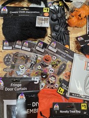 Bulk Halloween Decorations Set of 37 Pc, Decorating Party Pack, Spiders, Skull.