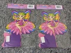 Lisa Frank *TWO PACKS* Honeycomb Centerpiece FAIRY Birthday Party NEW Decor