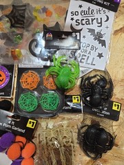 Bulk Halloween Decorations Set of 37 Pc, Decorating Party Pack, Spiders, Skull.