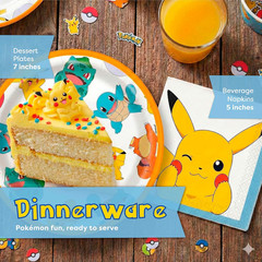 Pikachu’s Party Pack: Balloons, Cake Plates & More for 16 Trainers!