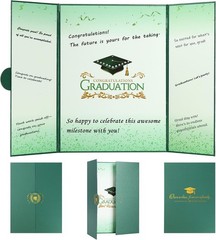 2026 Graduation Memory Book – Elegant Autograph Sign-In with Gold Embossing