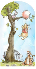 Winnie the Pooh Arch Backdrop Cover Birthday Photo Background