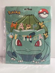 Five Pokemon Happy Birthday Banners Pikachu New