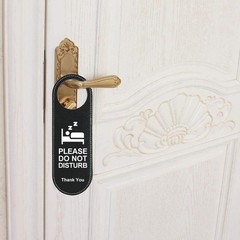 1*Do Not Disturb Signs Door Knobs Hanger Pendant Cleaning Label Make Up Room