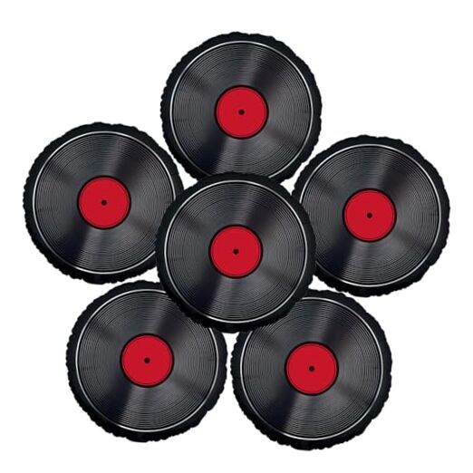 Record Balloons Vinyl Records Decor Retro Music Disco Rock and Roll Themed