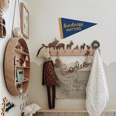 Kids Bedroom Playroom Wall Decor Felt Pennant Banner Flags 8×14 Inch
