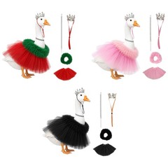 4Pcs Adjustable Crown Weatherproof Mesh Tutu Skirt Eye-catching Flexible Yard