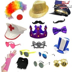 Funny Photo Booth Props Set 18 Pieces Party Costumes Graduation Bachelorette New