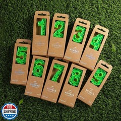 PHD CAKE 2.76 Inch Number 6 Pixel Birthday Candles, Green Miner Number Candle