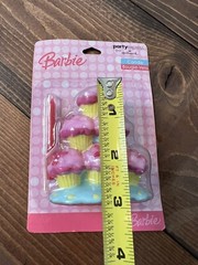 Barbie Hallmark Princess Candle & holder Vintage 2007 NOS Party Decor Topper