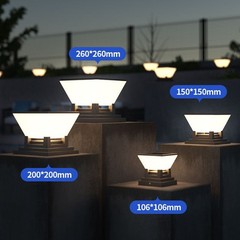 Garden Fence Solar Post Cap Light with IP65 Weatherproof and Automatic Sensor