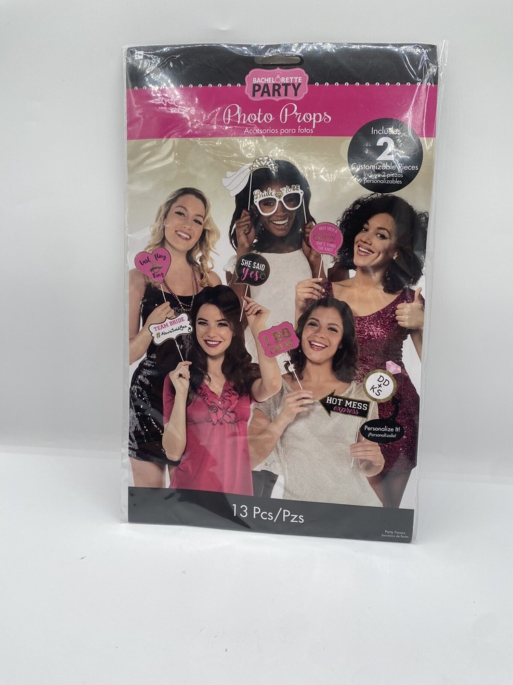 Bachelorette Bride Party 13 Piece Photo Props Amscan
