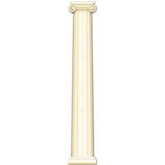 Jointed 6 Foot Cardboard Roman Column Wall Decoration Italian Decoration