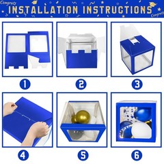 Graduation Decorations Class of 2026 – Blue and Gold Balloons