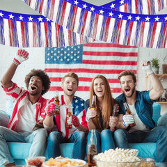 4Th of July Decorations 2Pack 40Ft Red White and Blue Fringe Backdrop Banner for