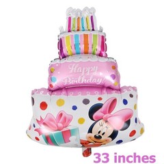2nd Birthday Balloons Minnie Mouse theme Pink Party Decoration (6 Pcs)