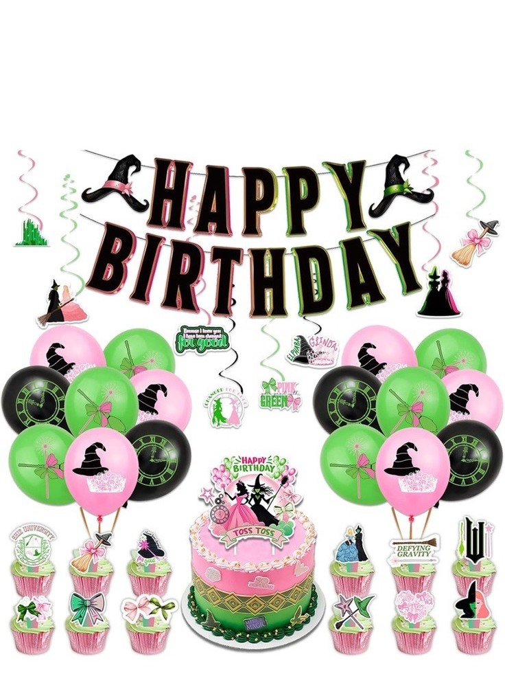 38pcs “Wicked” Witch Birthday party Supplies Decorations-US seller New