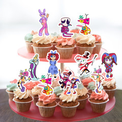 The Amazing Clown Cupcake cake topper happy birthday party supplies decoration