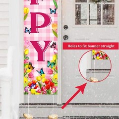 Happy Mothers Day Banner, 71″ X 12″ Mother’s 71 inches x 12 inches, Pink