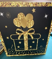 70Th Birthday Decorations Boxes – 3PCS Black Gold Happy 70Th Birthday
