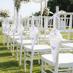 Wedding Petal Cones Kit 50 Sheets Cardstock 2000 Cream Fake Petals 50 ‘throw …
