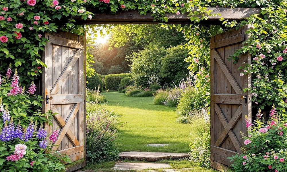 Garden Walls Fence Backdrops Wedding Birthday Photo Background Banner Decor