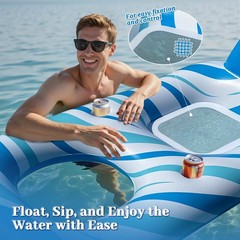 Extra Large Adult Pool Float – Inflatable Lounge Pool Floats for Adults, Over…