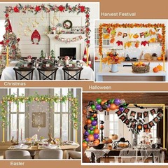 Elegant Adjustable Gold Over the Table Rod Stand Hanging Balloon Arch Decoration