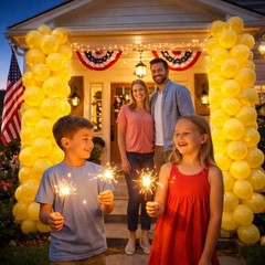Yellow Balloons 100 Pack, Latex Party Balloons, 12 Inch Round Helium Yellow B…