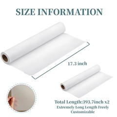 2 Rolls White Wet Strength Tissue Paper Vellum Tear Resistant 14.9×511