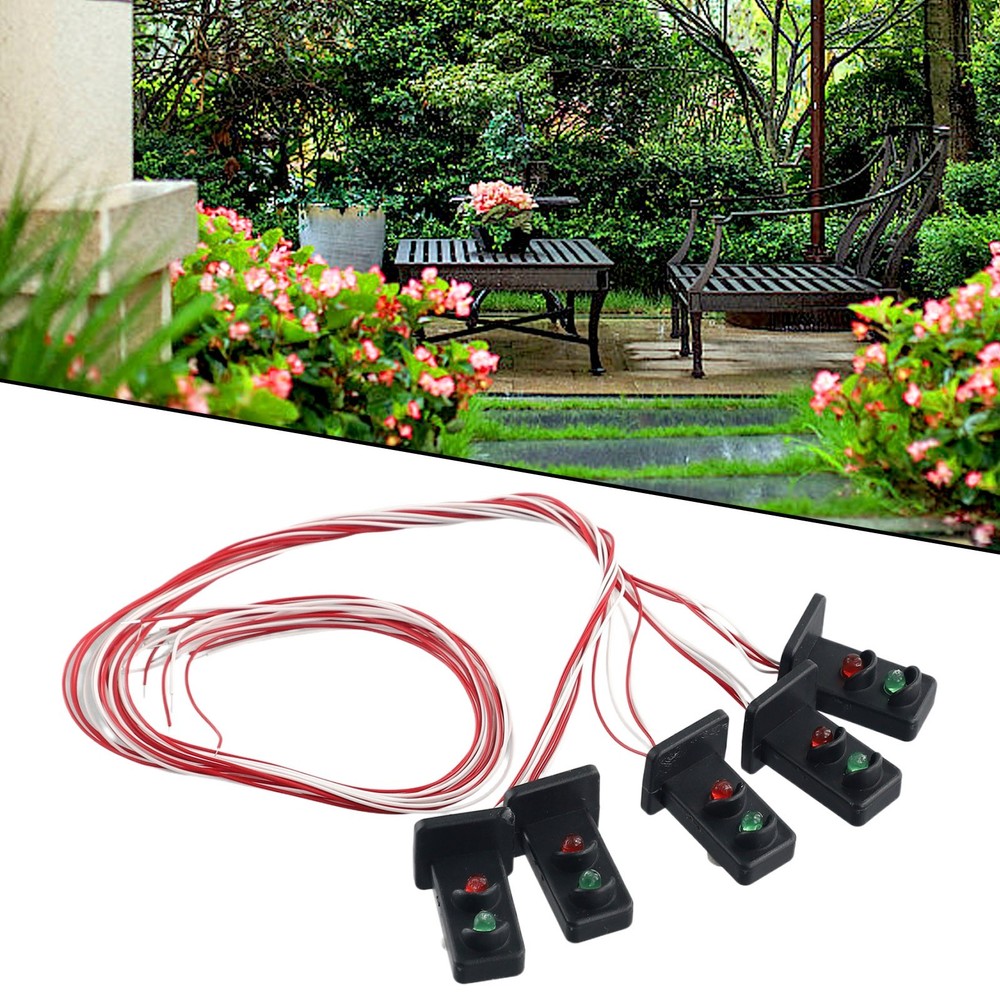 New 5PCS HO Scale 20mm LEDs Made Railway for 2 Aspects Dwarf Signals Green/Red