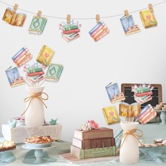 24 PCS Book Club Birthday Table Centerpieces Sticks Reading Party Supplies