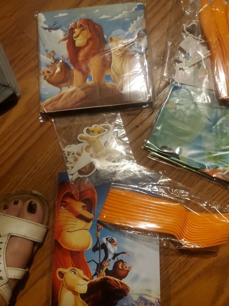Lion King Party Decoration Kit! Contra With Paper Plates, Utensils, Birthday…