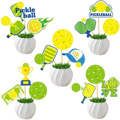 20 PCS Pickleball Party Centerpiece Sticks Table Theme Birthday Sport Decor