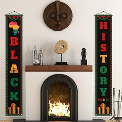 Black History Month Front Door Banner February Black Pride Juneteenth Indoor …