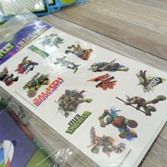 TMNT Ninja Turtles Nickelodeon Part Supplies Lot – Banner Blowouts Masks Etc