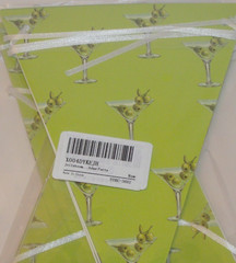 NEW Martini Drink Glass Theme Party Banner Pennant Flag Set