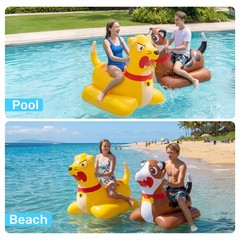 Inflatable Pool Float Battle Game Set for Kids Adults-Includes 2 Giant Ride O…