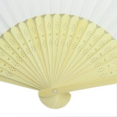 20 Pack Handmade Paper Folding Fans Bamboo Hand Held Fan for Gift Party Favor…