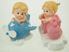 Jumbo Large Baby Shower Nursery Centerpiece Polyresin Dolls Figurines Boy Girl