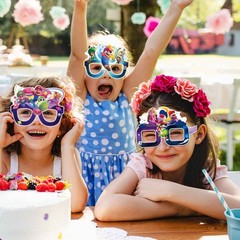 12pcs Anime The Super Mario Galaxy Glasses Birthday Photography Prop Favors Gift