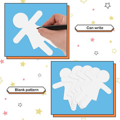 108 Pcs People Shaped Paper Cutouts 5.9×4.5 Inch Paper Shapes Cutouts Multicultu