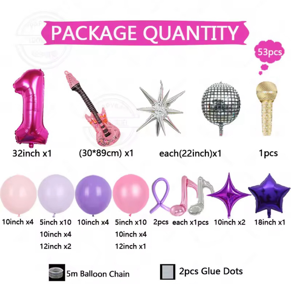 Kpop Demon Hunters Themed Birthday Decoration balloon heart star Latex Foil UK