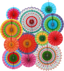 Fiesta Party Supplies Kit: Mexican Party Decorations with Fiesta Paper Fans – fo