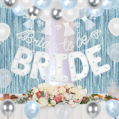 Blue Bachelorette Party Decorations, Bride to Be Bridal Shower Decorations, Brid