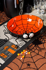 Halloween Party Tabletop Decor, Reusable & Machine Washable Cotton Fabric, Table