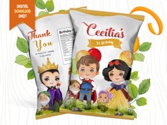 Snow White DIGITAL Birthday Bundle, Princess Party Bundle, Party Pack- YOU PRINT