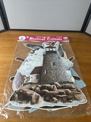 Vintage 1986 Beistle 16″ Nautical 2-sided Diecut Cutouts 5 Pack Decorations RARE